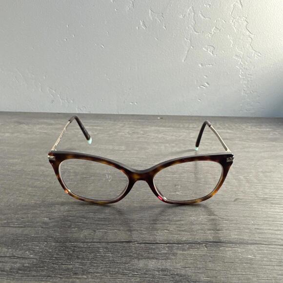Tiffany And Co. Eyeglasses TF 2194 8002 Tortoise Gold FRAMES ONLY 52-16-140 - Picture 1 of 6